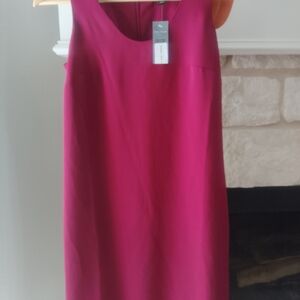 Ann Taylor Fuchsia Sleeveless Business Career Dress